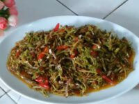 resep tumis bunga pepaya teri