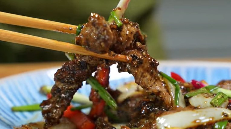 tumis daging sapi lada hitam