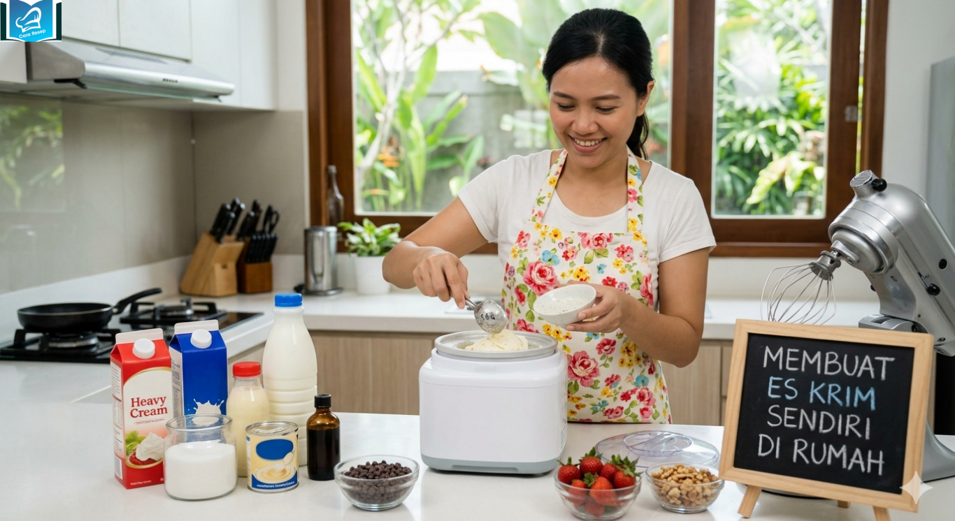resep es krim homemade tanpa mesin