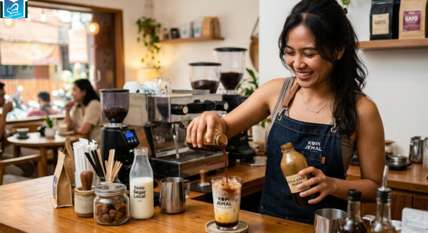 Cara membuat kopi susu gula aren