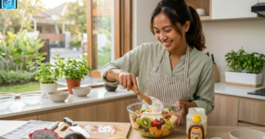 resep salad buah segar dressing yogurt