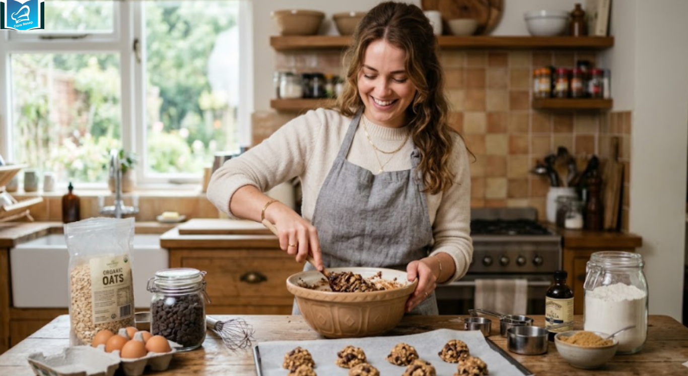 Resep oatmeal cookies coklat